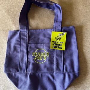 HALLOWEEN TRADER JOES MINI CANVAS TOTE BAG